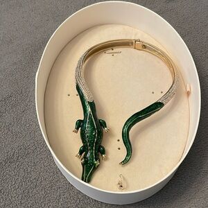 Vintage Anna Dello Russo at H&M collection crocodile chocker